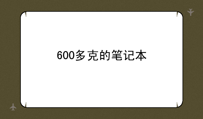 600多克的笔记本