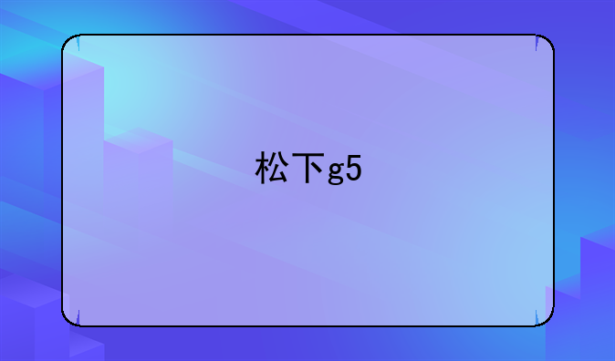 松下g5