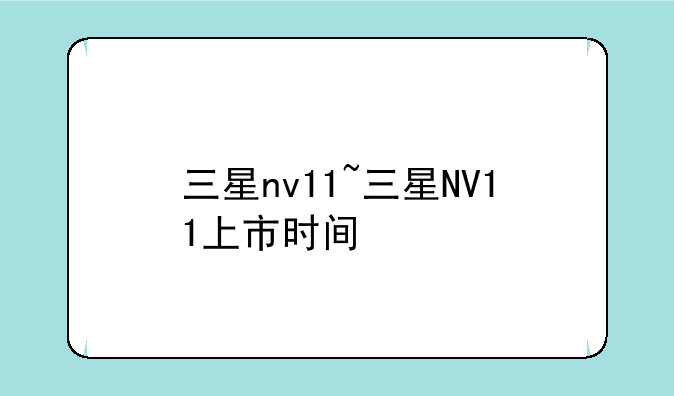 三星nv11~三星NV11上市时间