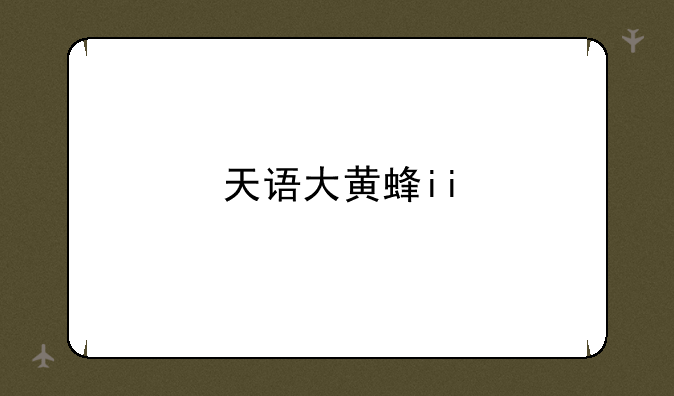 天语大黄蜂ii