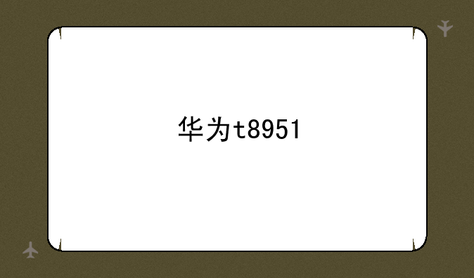 华为t8951