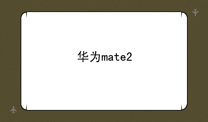 华为mate2